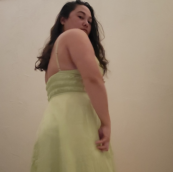 Zara Poplin Dress green size XL - Picture 3 of 4